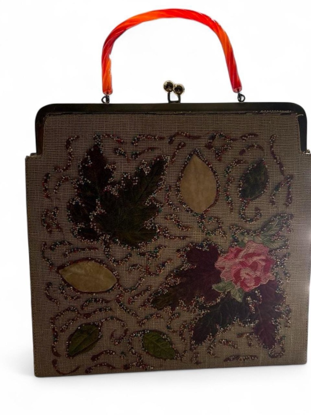 Vintage beaded bag from Italy 1960s